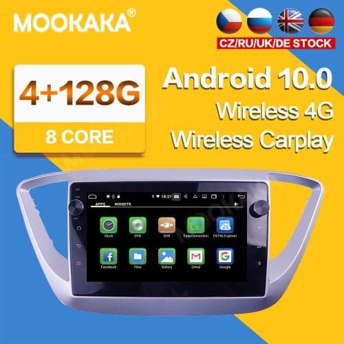 10" Car Radio For Hyundai Solaris 2 2016 2017 2018 Navigation GPS Multimedia Video Player Android 10 Accessories Sedan Without