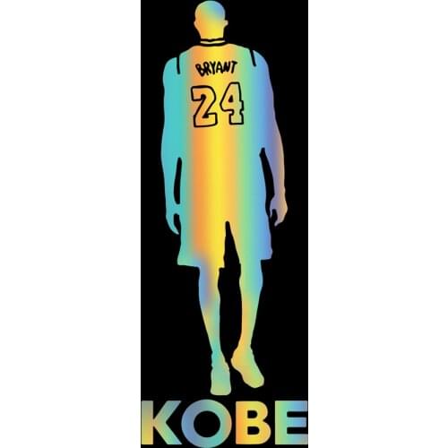 Basketball Star No. 24 Jersey Back Souvenir Car Auto Stickers Car Styling Bumper Stickers Decoration Door Body Window Decals