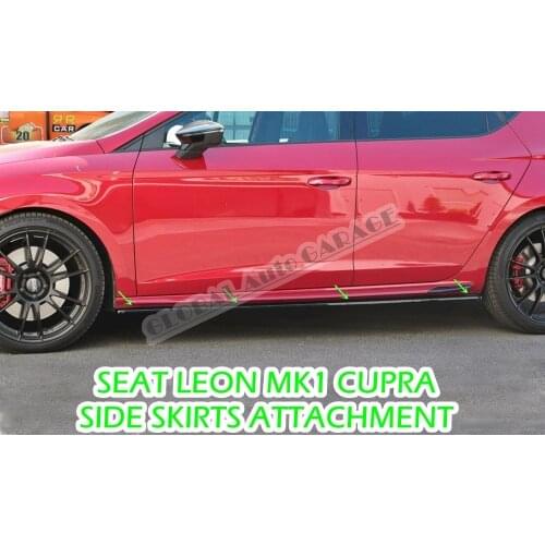For Seat Leon Cupra Mk1 1995-2005 Side Skirts Attachment Diffüser Sill Trim Car Styling Universal Spoiler Mud Flaps Spilitter