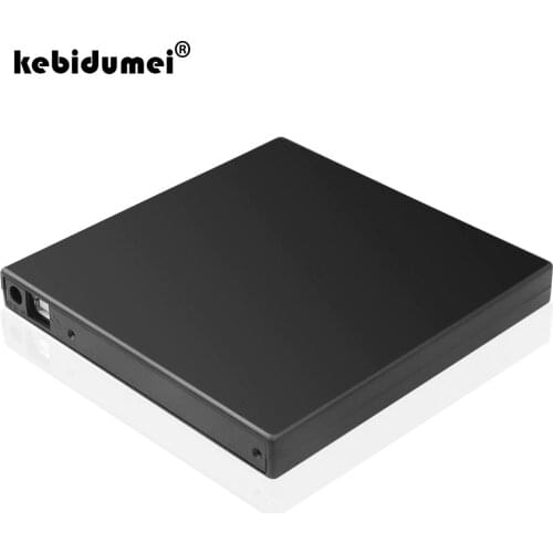 Kebidumei 12.7mm SATA External Case USB 2.0 DVD CD DVD-Rom Case For Laptop CD/DVD Optical Drive Portable Slim Wholesale