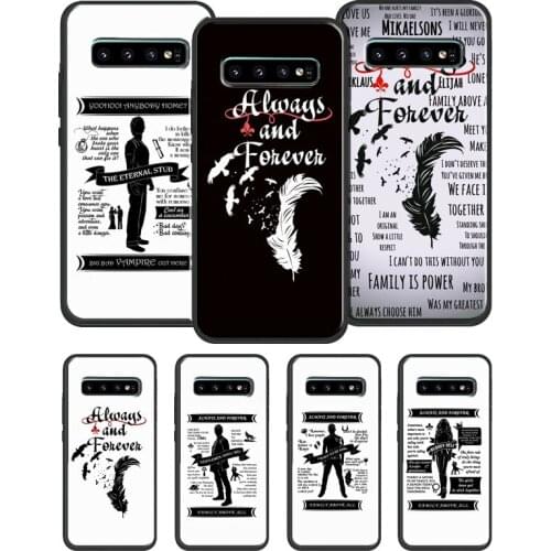 Always and Forever The Vampire Diaries Case For Samsung Galaxy S20 Ultra S10 Lite S8 S9 Plus S10e Note 20 Ultra Note 10 Plus 9
