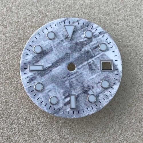 29mm Watch Dial Blue Luminous Meteorite Type Watch Accessories for ETA 2836/2824 Japan 8215/8205/8200/821A Mingzhu 2813 Movement