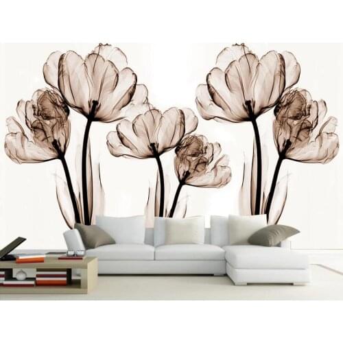 CJSIR Custom Large Murals Fashion Home Decoration Modern Minimalist Elegant Flower Floral Background Wall Wallpaper Decor