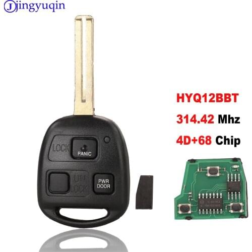 Jingyuqin 3 Buttons 4D68 Chip 314.4MHz Control Board FOB For Toyota For Lexus RX330 RX350 RX400h RX450h HYQ12BBT