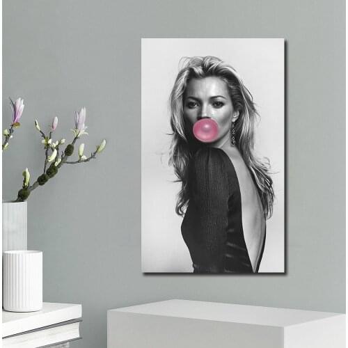 Kate Moss Young Hot Picture Home Decor Nordic Canvas Painting Wall Art Printed Posters and Print for Living Room