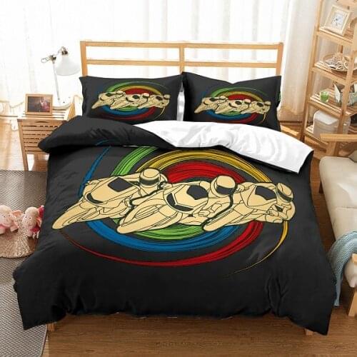 Modern Model Flag Printed Bedding Set 3D-printed Duvet Cover Pillowcase Bedding Set 2/3 Microfiber Bedding