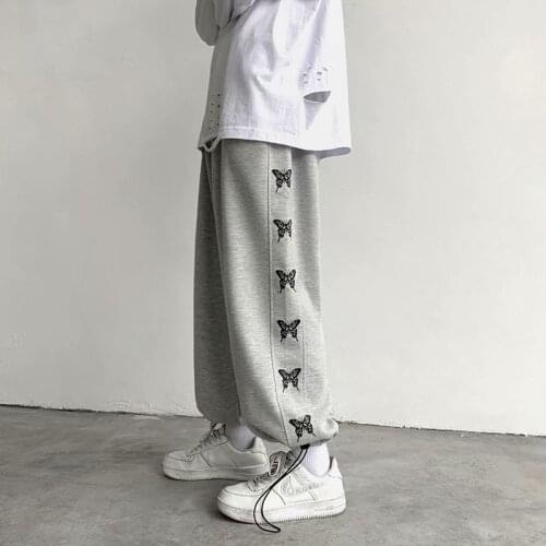 Casual pants mens Korean fashion autumn and 2020 butterfly versatile Leggings mens sports pants joggers streetwear