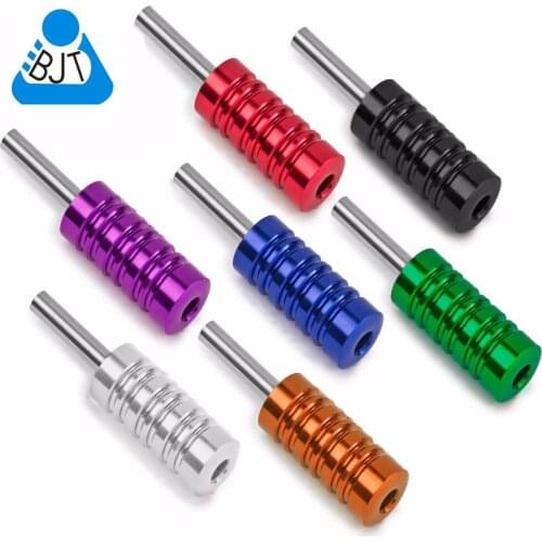NEW! 7pcs ribbed grip set Tattoo Aluminum alloy 25mm Machine 1" Grips Tubes Back Stem