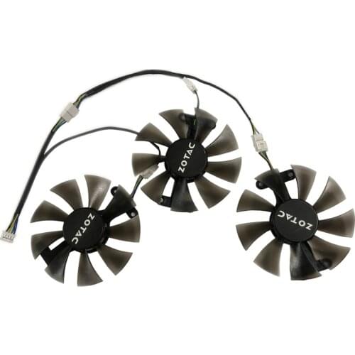 3pcs/set GA91S2H GTX 1070 Graphics Cards Fans GPU Cooler For ZOTAC GeForce GTX 1070 ZT-P10700I-10P Videp Card Cooling