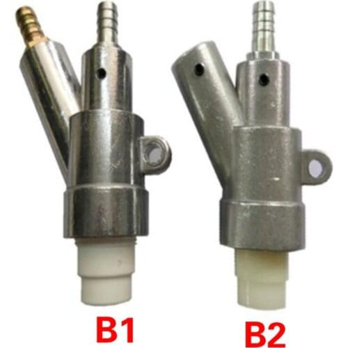 Sandblasting Gun Sandblasting Set Aluminum blasting gun head with nozzle Sand Blasting Machine gun head 35mm/45mm/60mm/80mm