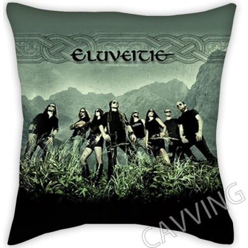 ELUVEITIE Band 3D Printed Polyester Decorative Pillowcases Throw Pillow Cover Square Zipper Pillow Cases Fans Gifts H02
