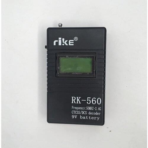 RK560 50MHz-2.4GHz Portable Handheld Frequency Counter DCS CTCSS Radio Testing Frequency Meter Counter