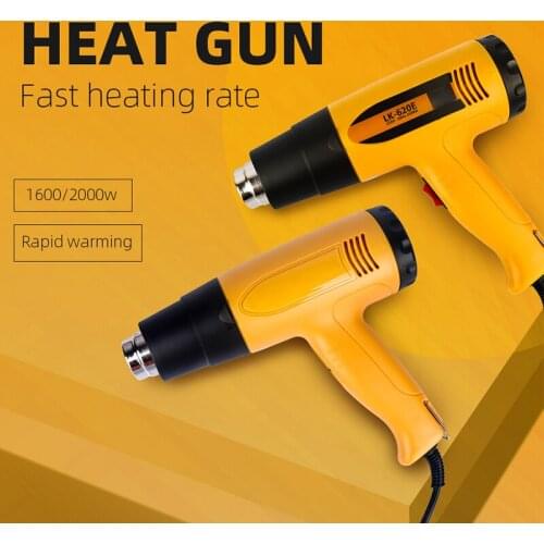 2000W 220V EU Industrial Electric Hot Air Gun Thermoregulator LCD digital display Heat Guns Shrink Wrapping
