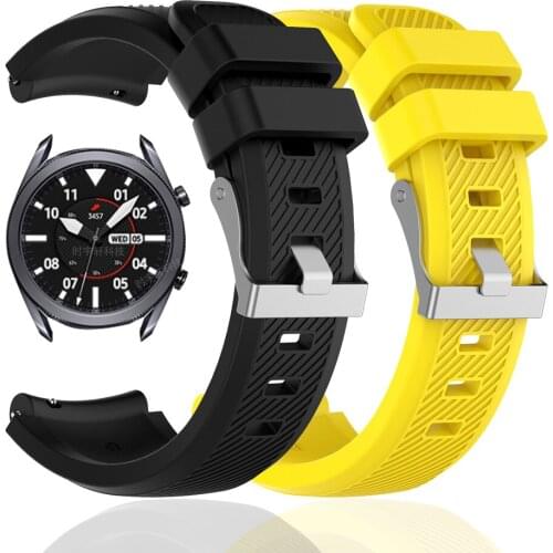 For Samsung Galaxy Watch 3 45mm smart watch Silicone band for Galaxy watch3 46mm Gear S3 Sport watch strap Bracelet Watchband
