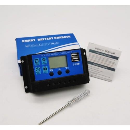 Solar controller automatic universal 10A 20A 30A 40A 60A 12v--24v street lamp photovoltaic power generation controller household