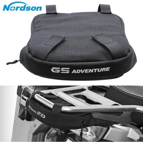 Nordson Black Motorcycle Rear Frame Bag Rear Tail Bag Mobile Phone Tool Bag for BMW R1200 GS LC Adv R 1250 GS Adventure
