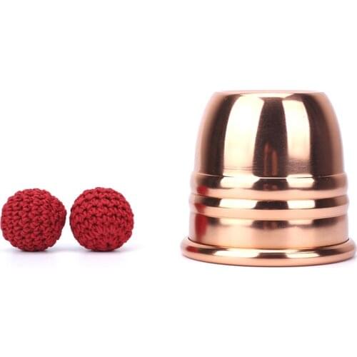 Super Copper Chop Cup (Diamter 7cm) - Magic Tricks Cup And Balls Close Up Magic Props High Quality Magnetic Magic Trick