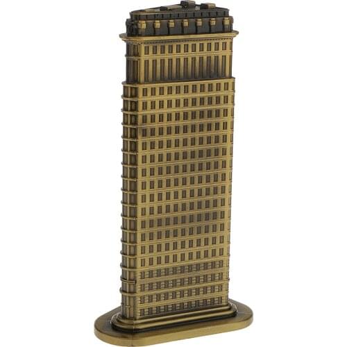Souvenir Building Metal New York Flatiron Building Model Desk Decor -18cm