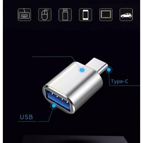 USB-C USB 3.1 Type C Male To USB 3.0 Female Data Converter Adapter Light OTG Data Adapter Converter USB Hub with Light