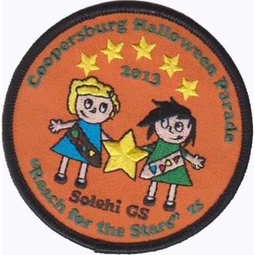 Embroidered Badge, OEM Orders and Customized Designs are Welcome, with 50pcs MOQ, 100pcs/lot, free shipping