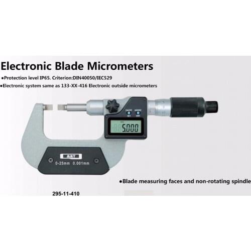 0.001mm electronic blade micrometers type A type B IP65 waterproof digital outside micrometer 0-25mm 25-50mm