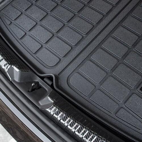 1PCS Car Front Trunk Mat For Tesla Model 3 Car Accessories Black TPE Waterproof Wearable Protective Pads Mat Compatible