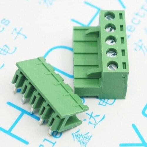10pcs/lot 5.08 MM KF2EDG - 5P curved pin plug - type wire terminal 1 set