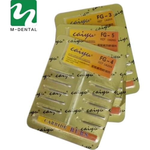 10 Pcs/Pack Dental Tungsten Steel Carbide/Fissure Burs For High Speed Handpiece Bit High Quality Dental Material Free Shipping