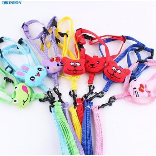 100Pcs/Lot Polypropylene Pet Traction Rope, Cartoon Doll Animals, Dolls Pet Leashes 1.0cm