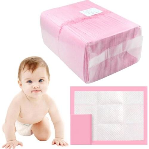 100Pcs/Pack Baby Disposable Changing Pad Infant Breathable Waterproof Diapers