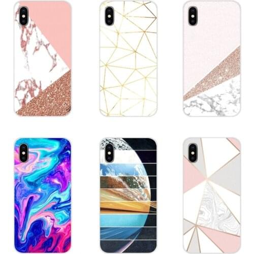 Accessories Phone Shell Covers For Samsung Galaxy A3 A5 A7 A9 A8 Star A6 Plus 2018 2015 2016 2017 Pink marble rose gold