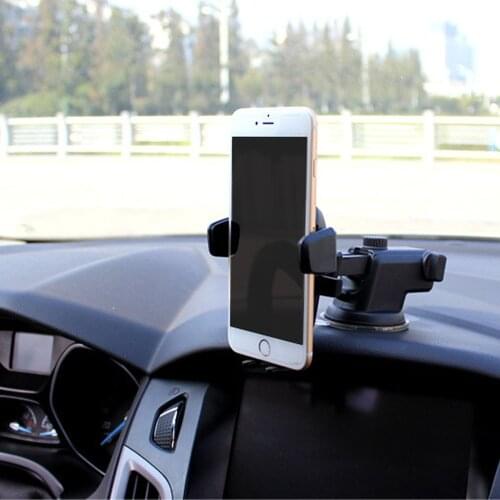 Car Phone Holder Accessories Suction Cup Auto Dashboard Windshield Universal Cellphone 360 Retractable Mount Stand Bracket