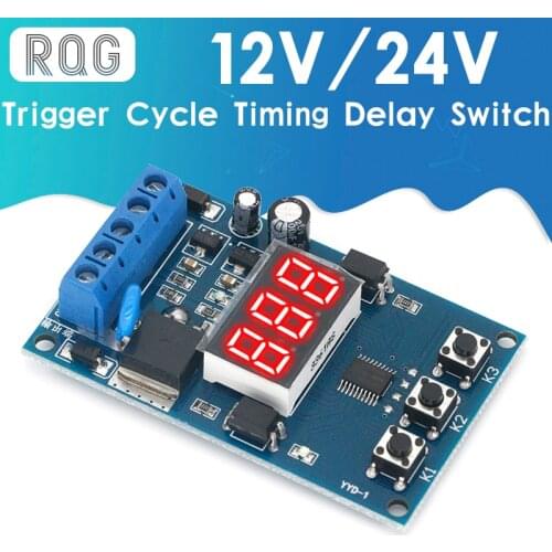 Trigger cycle timing delay electronic switch circuit / MOS tube control board / replace relay module / wide voltage