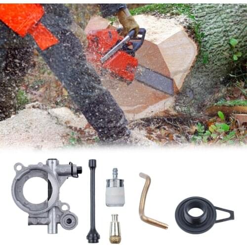 Oil Pump Worm Gear Oil Hose Line Filter Kit for husqvarnaE 365 371 372 XP 372XP X4YE
