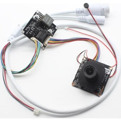 POE module + 4MP IP module CCTV Camera Network Audio Security IPC board H.265 ONVIF + POE cable