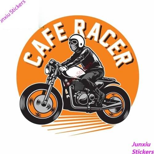 Cartoon Anime Cafe Racer Motorcycle Car Bumper Window Stickers Graffiti Sticker Waterproof 3D Fashion Decal Decor PVC13x13cm