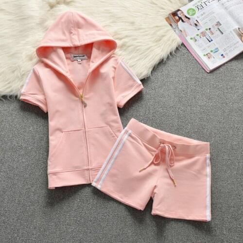 Summer new 2021 two-piece womens clothes towel short-sleeved shorts suits fashion slim slimming casual sportswear suits