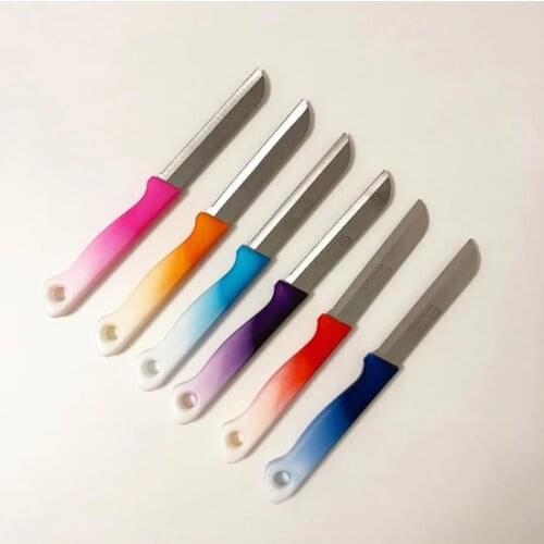 Trend 2021 Solingen Fruit Vegetable Knife Serrated 6'lı Mixed Color посуда для кухни наборы set kitchen vaisselle platos