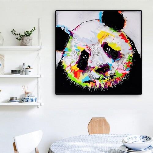 Panda Canvas Graffiti Prints Street Art Picture Animal Paintings For Living Room Poster On The Wall Living Room Home Decoration