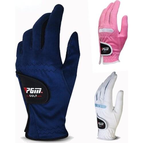 PGM Brand New Golf Gloves 1 Pair Outdoor Sports Elastic Slip Breathable Microfiber Cloth Women Glove 17/18/19/20/21