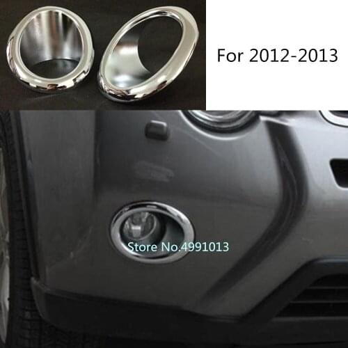 For Nissan X-Trail XTrail T32/Rogue 2008 2009 2010 2011 2012 2013 car front head fog light lamp frame stick cover trim 2pcs