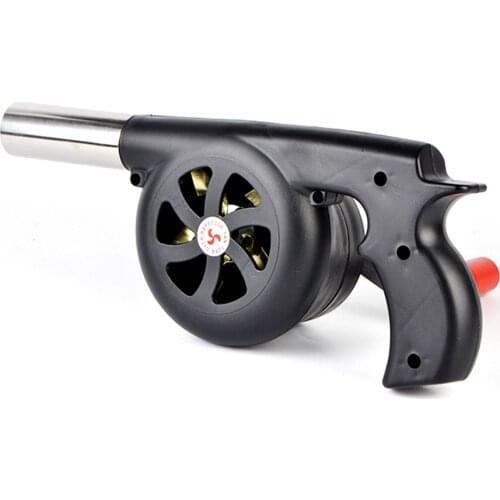 Portable Manual Air Blower With Hand Crank For Outdoor Camping Barbecue Fire Bellows Hiking Picnic Scientific Structure Design