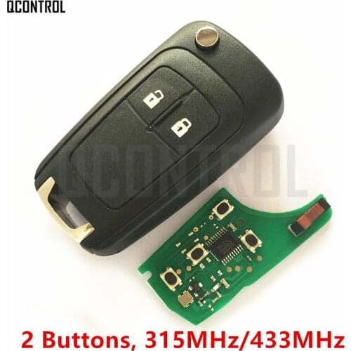 QCONTROL Car Remote Key DIY for Chevrolet Malibu Cruze Aveo Spark Sail 2 Buttons with Chip