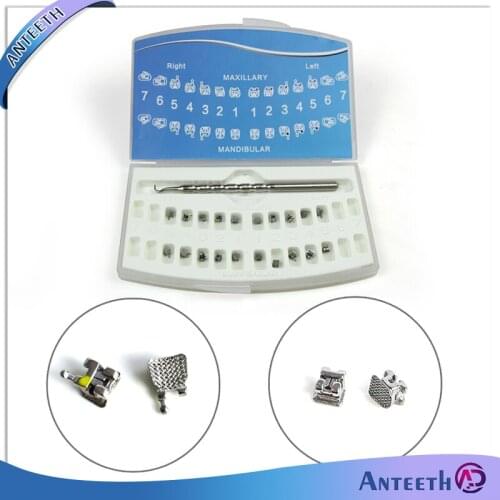 Dental Dentistry Consumables Materials Self-Ligating Metal Braces Bracket 022 Roth 345 Hooks For Orthodontic Treatment Tool