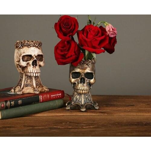 Resin Vase Home Decor Flower Vase Northern Europe Home Decoration Sculpture Statue Flower Pot Desktop Crafts Ornaments Gift