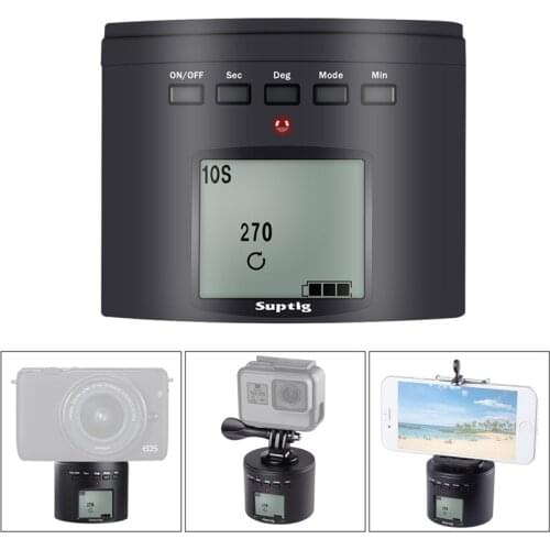 Rotary Delay Clock Time Stabilizer for Gopro Hero 8 7 6 5 4 3+ Xiaomi Y SJCAM Insta 360 ONE X /Canon Camera/Sony Mini SLR Camera