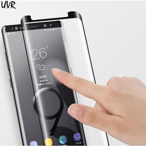 UVR For S9 Plus S9Plus Tempered Glass 3D Case Friendly Screen Protector For Samsung Galaxy Note 9 8 Note9 S9 Plus Case-fit Glass