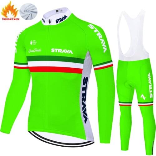 Strava Winter Thermal Fleece Equipación Maillot Ropa Équipement Vélo Tricota Hombre Roupa Ciclismo Masculino Cycling Equipment