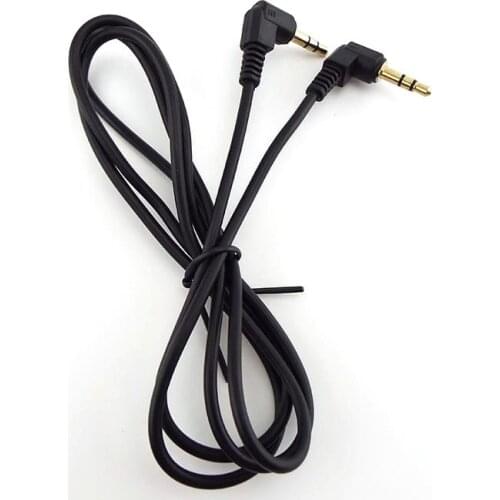 1PCS 0.5m/1m 3.5mm Male to Male connector extension cable 90 Degree Angle for Car AUX Speaker Stereo Audio wire extend Cord