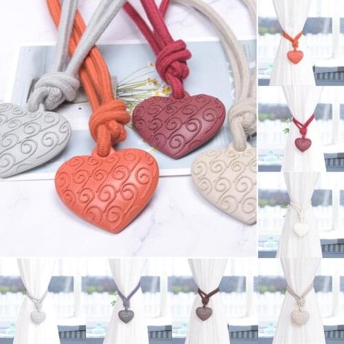1PC Tieback Curtain Clip Tiebacks Auspicious Cloud Magnetic Curtain Buckle Tieback Love Heart Holder Accessories Home Decor